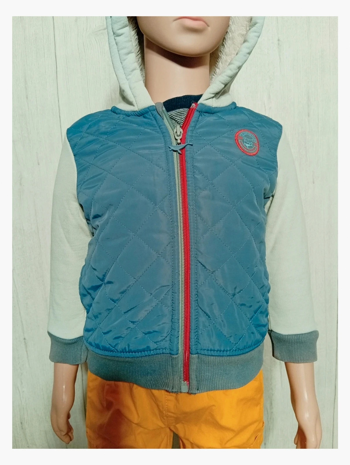 Gilet zippé d'hiver garcon - taille 2 ans (92 cm) - sergent major - couleur marine et gris – Sergent Major – taille 24-36 mois / 92 cm 3