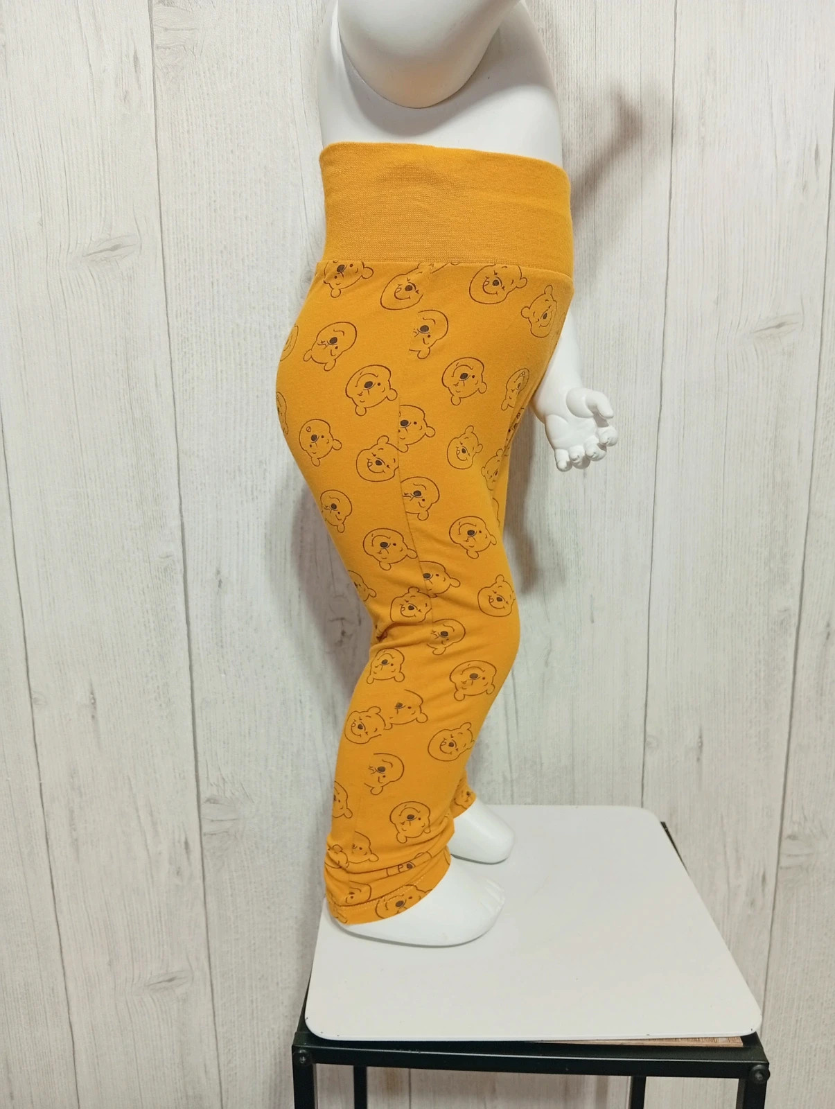 Leggins garcon - taille 12/24 mois (86/92 cm) - Disney baby - couleur moutarde noir – Disney Baby – taille 18-24 mois / 86 cm 4