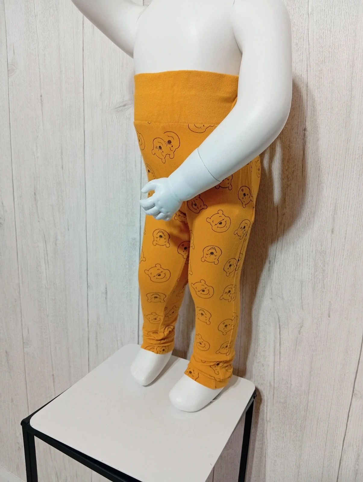 Leggins garcon - taille 12/24 mois (86/92 cm) - Disney baby - couleur moutarde noir – Disney Baby – taille 18-24 mois / 86 cm 3