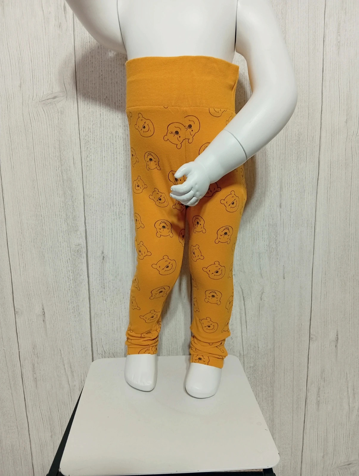 Leggins garcon - taille 12/24 mois (86/92 cm) - Disney baby - couleur moutarde noir