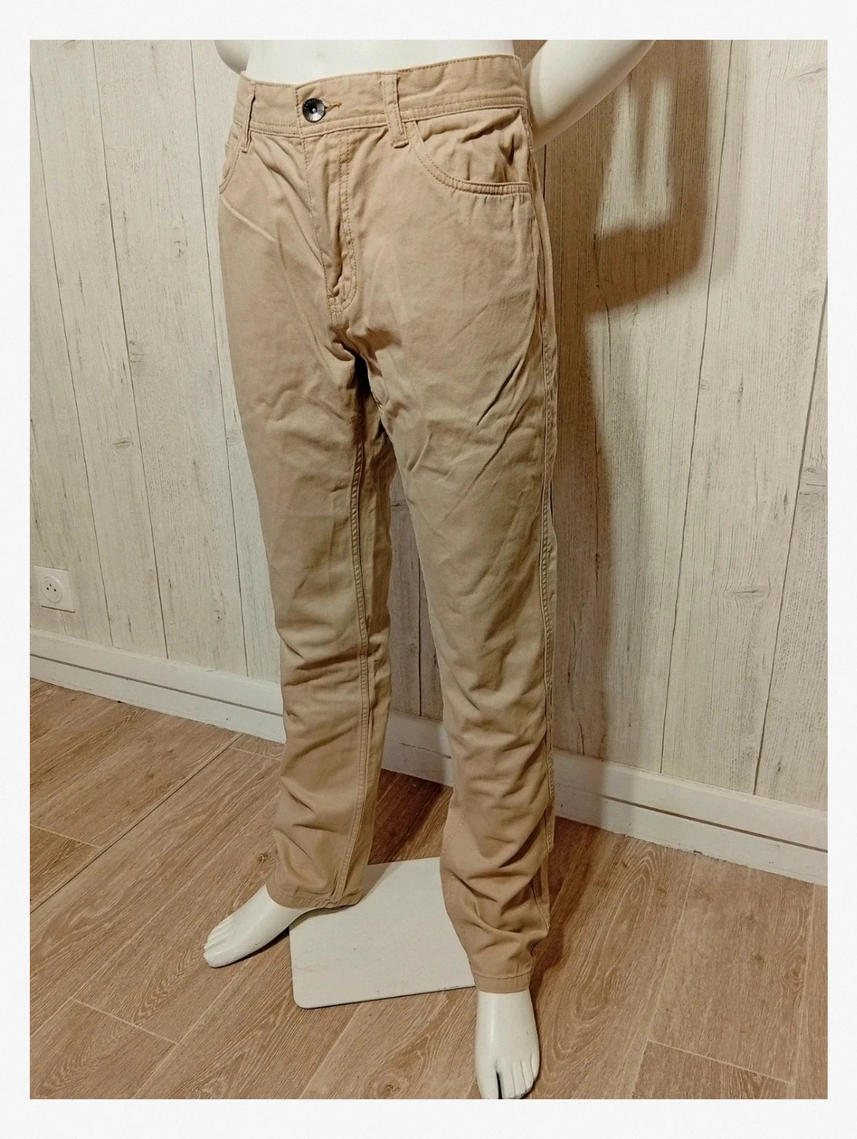 Jeans casual homme - taille XL/42 - gemo - couleur beige – Gémo – taille XL 5