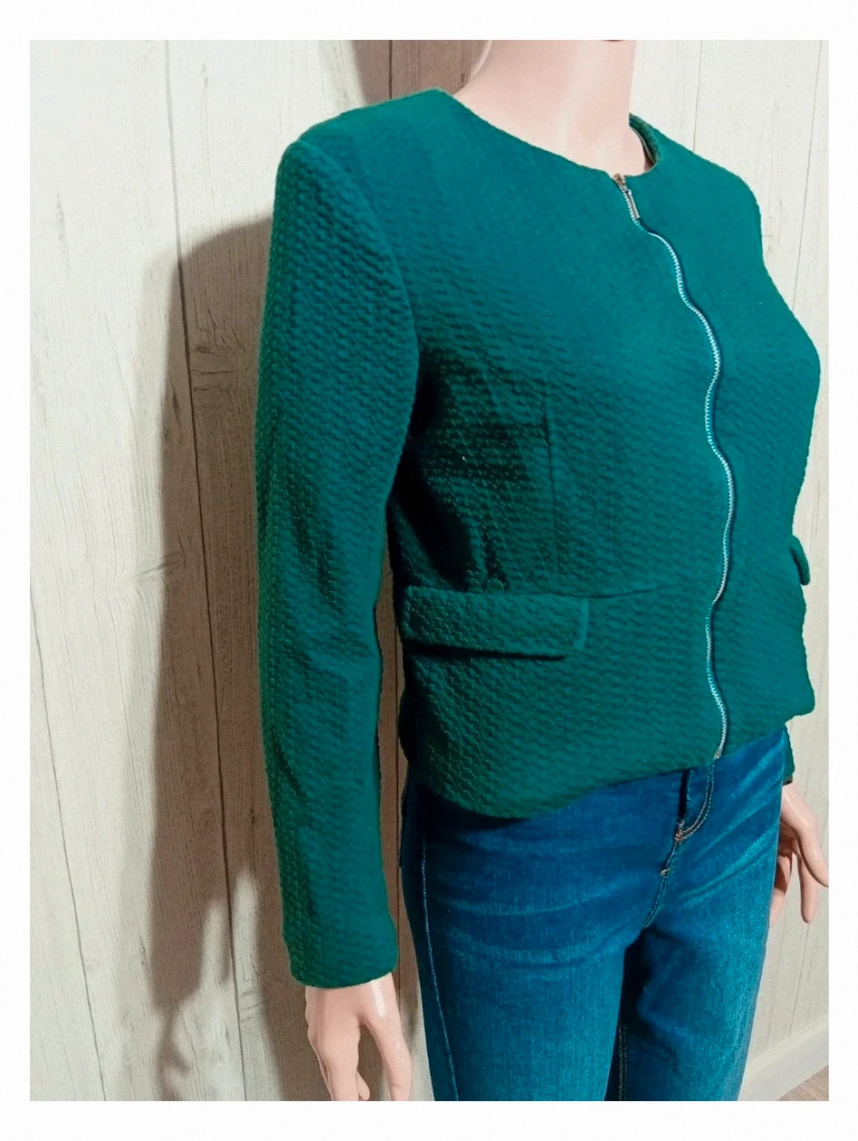 Blazer femme - taille M/38 - camaïeu - couleur vert foncé – Camaïeu – taille M / 38 / 10 4