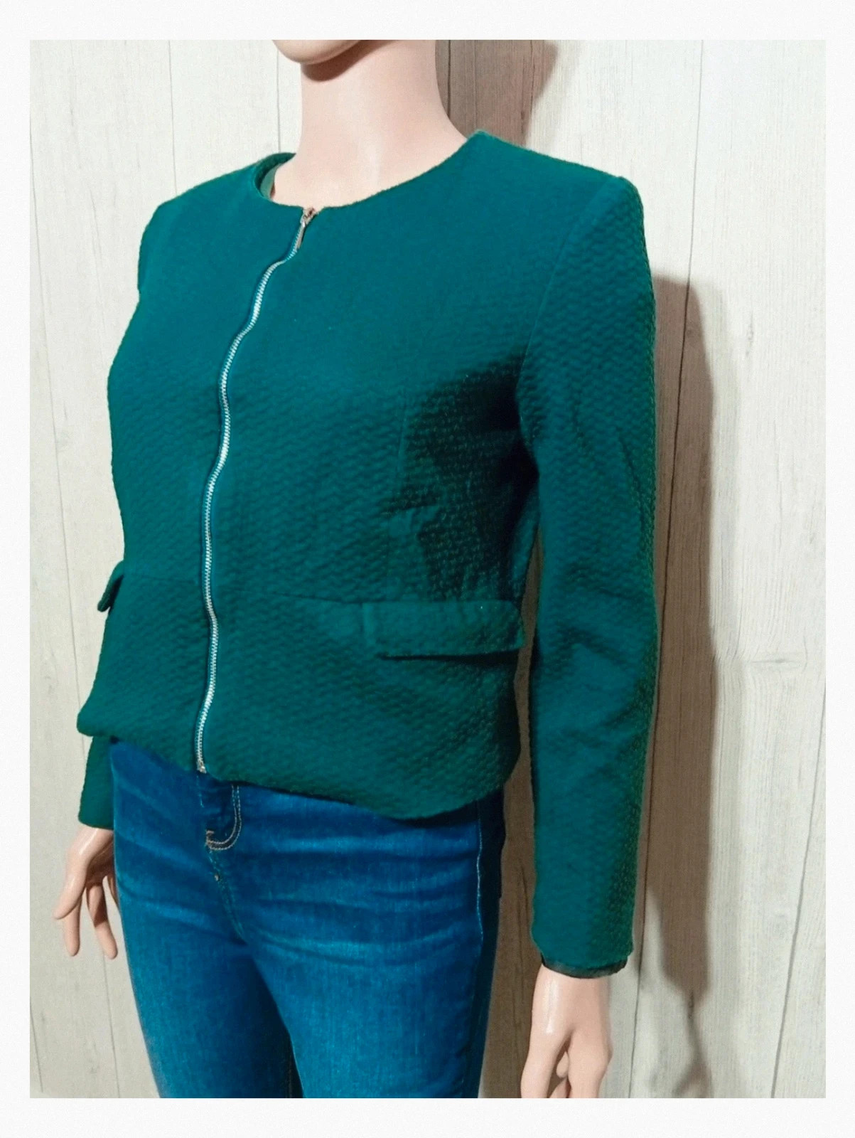 Blazer femme - taille M/38 - camaïeu - couleur vert foncé – Camaïeu – taille M / 38 / 10 5