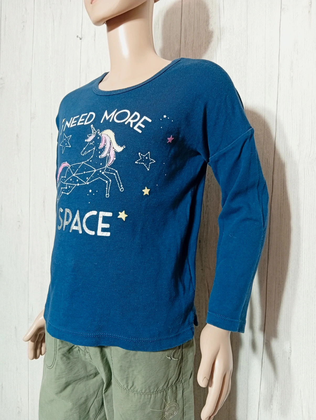 T-shirt imprimé manches longues fille-taille 6/7 ans(122 cm)-zara girls-couleur marine multicolore – Zara Girls – taille 7 ans / 122 cm 5