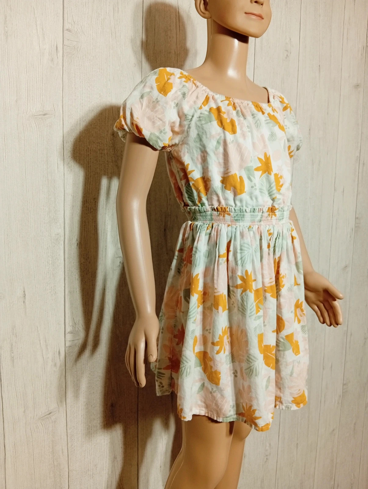 Robe imprimé a motif - taille 8 ans (128 cm) - tape a l'oeil - couleur blanc multicolore – Tape à l'œil – taille 8 ans / 128 cm 4