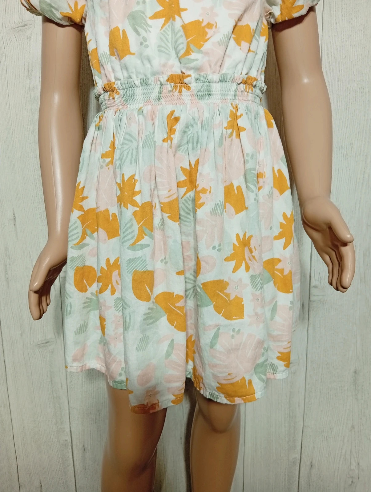 Robe imprimé a motif - taille 8 ans (128 cm) - tape a l'oeil - couleur blanc multicolore – Tape à l'œil – taille 8 ans / 128 cm 3