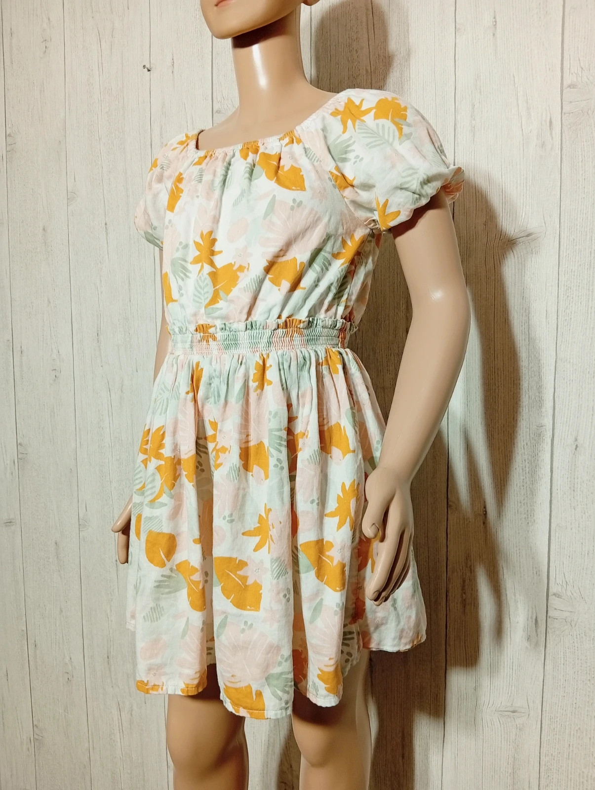Robe imprimé a motif - taille 8 ans (128 cm) - tape a l'oeil - couleur blanc multicolore – Tape à l'œil – taille 8 ans / 128 cm 5