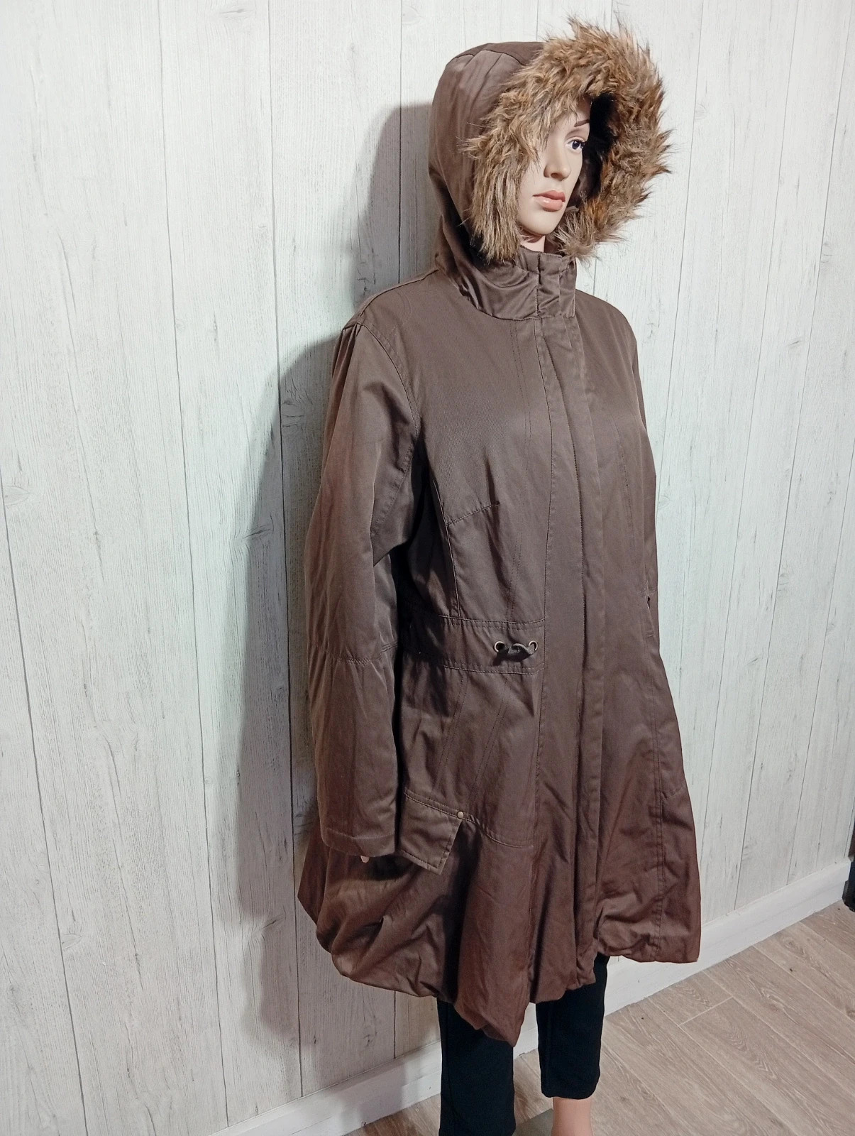 Parkas d'hiver a capuche femme - taille 52 - Anne Weyburn - couleur marron – Anne Weyburn – taille 5XL / 50 / 22 4