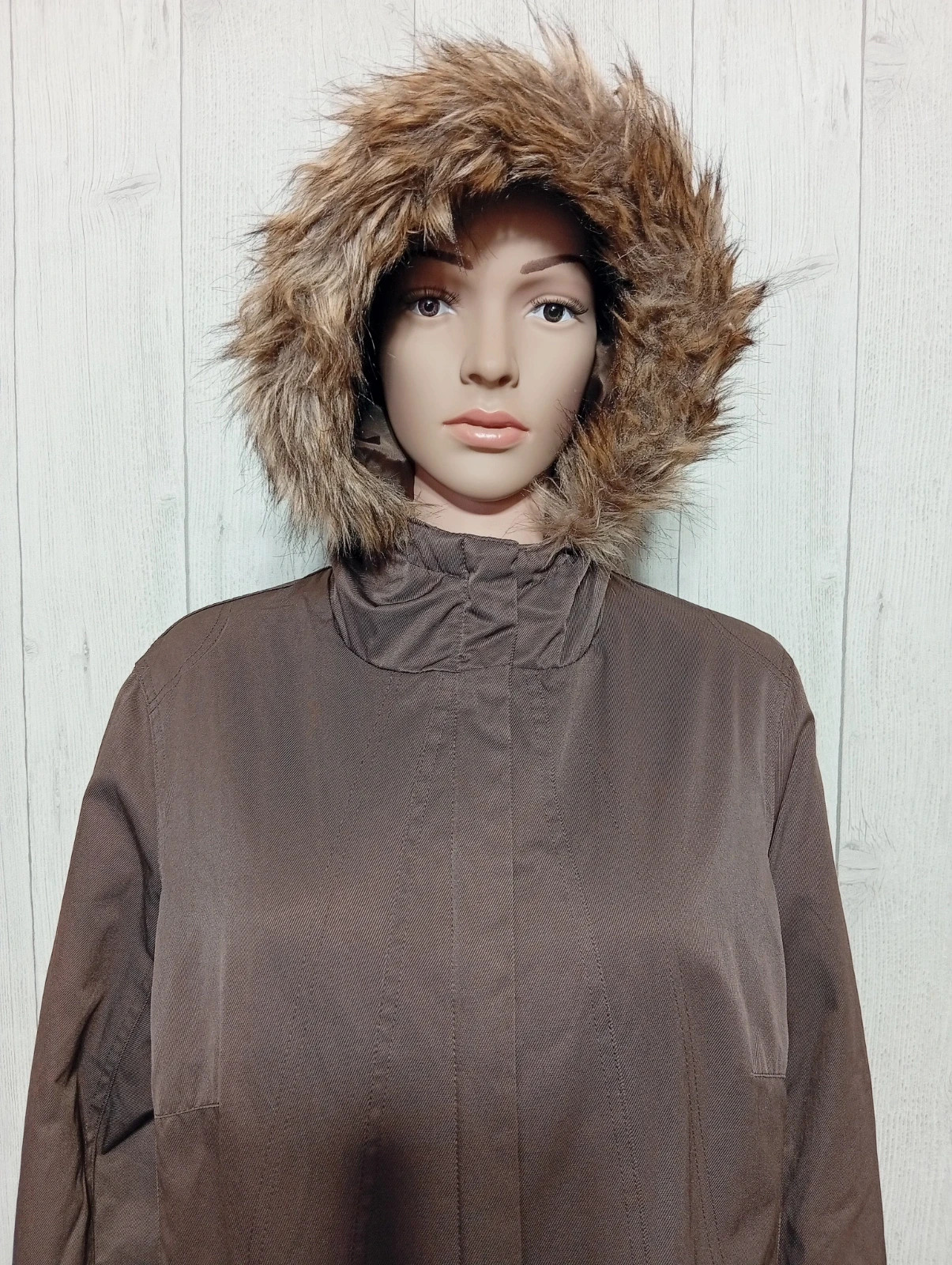 Parkas d'hiver a capuche femme - taille 52 - Anne Weyburn - couleur marron – Anne Weyburn – taille 5XL / 50 / 22 2