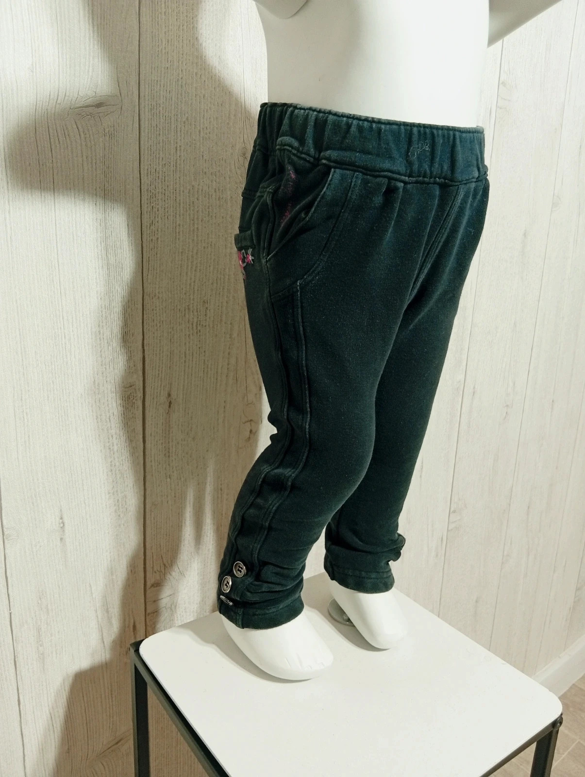 Pantalon fille - taille 18 mois (81 cm) - jean bourget - couleur noir – Jean Bourget – taille 12-18 mois / 80 cm 2