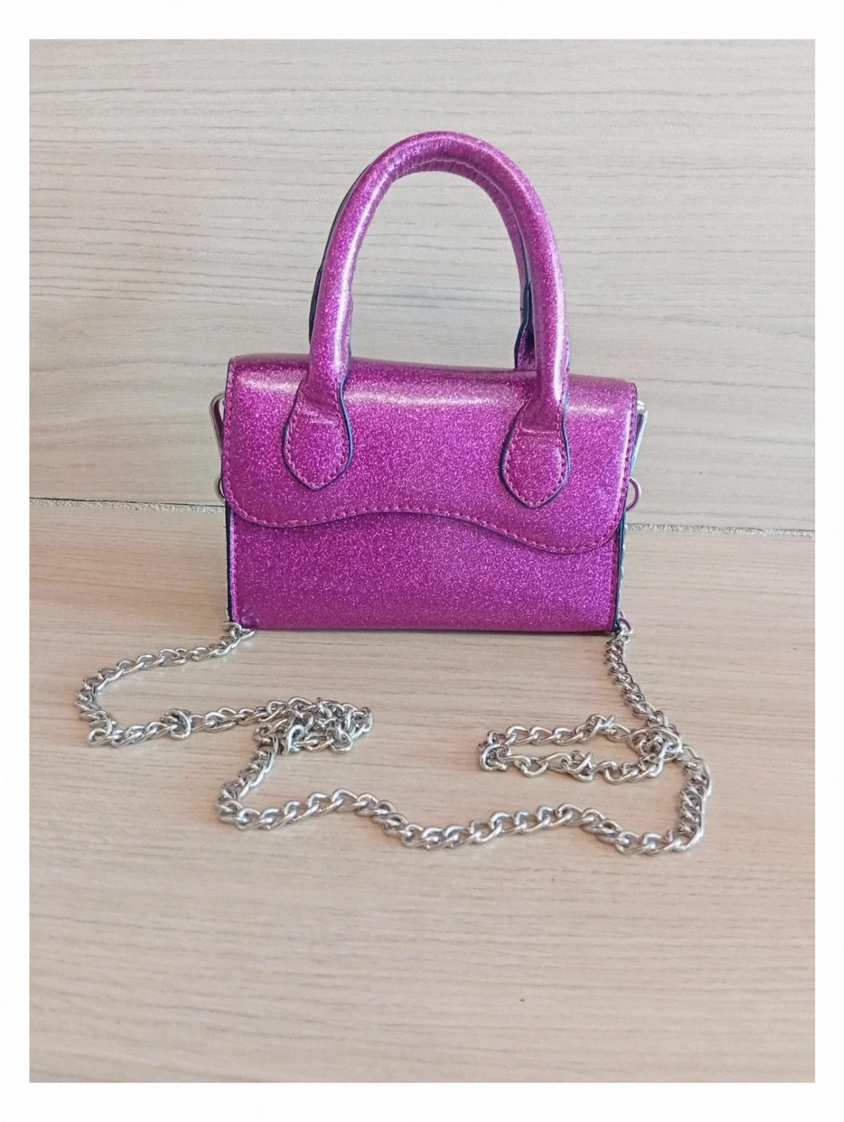 Sac a bandoulière femme - taille 10.5×16×6 cm- asos - couleur fushia