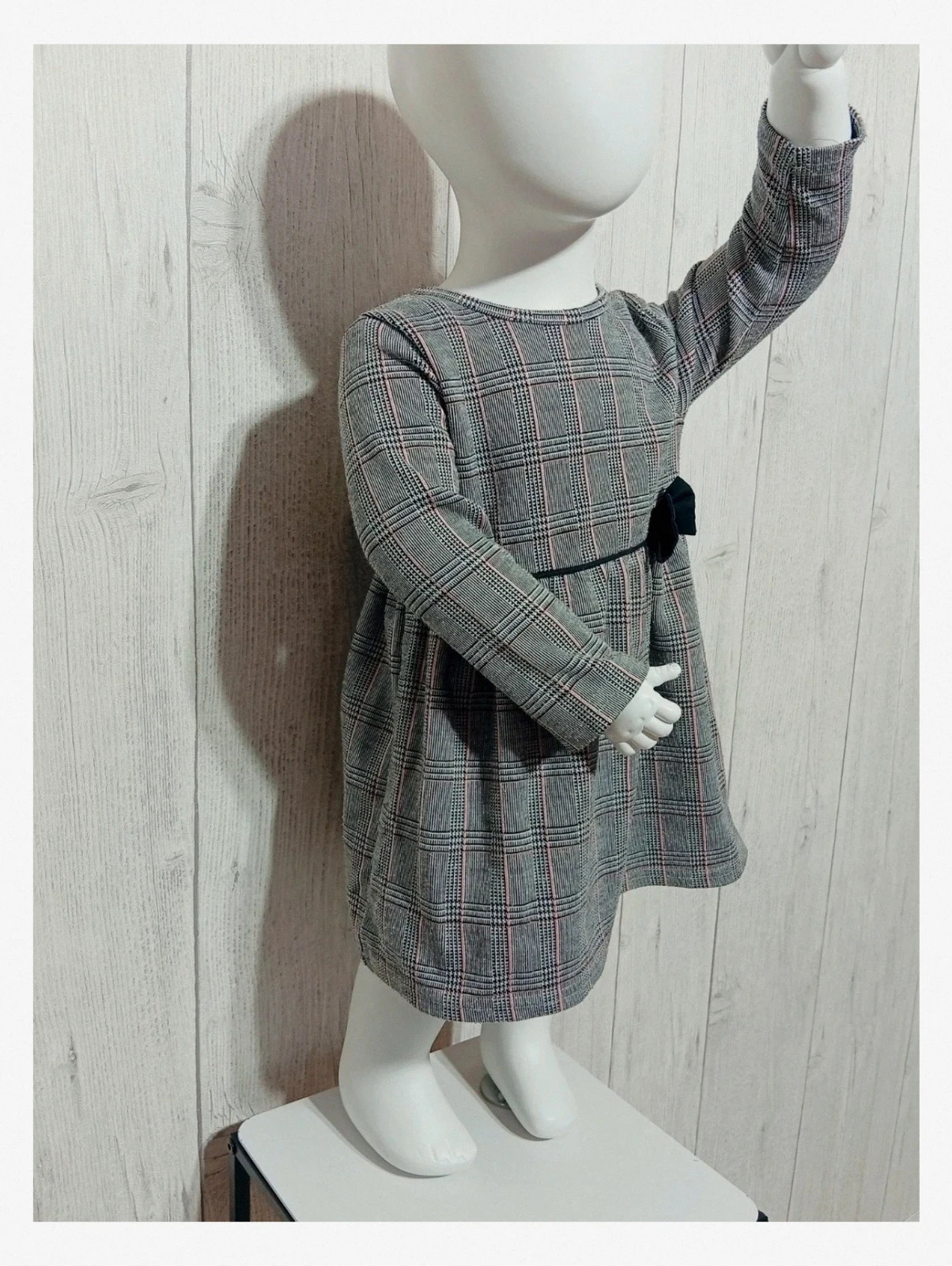 Robe fille - taille 12/18 mois (86 cm) - primark - couleur gris noir rose – Primark – taille 18-24 mois / 86 cm 2