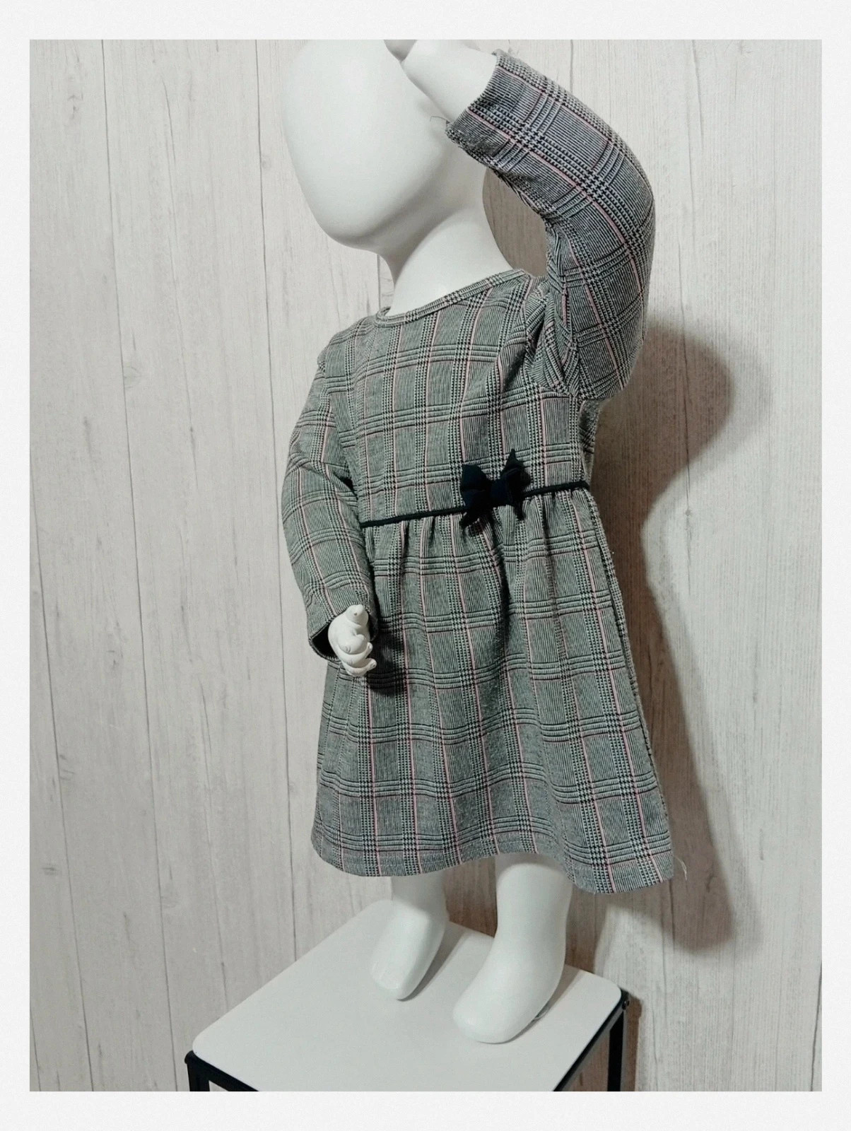 Robe fille - taille 12/18 mois (86 cm) - primark - couleur gris noir rose – Primark – taille 18-24 mois / 86 cm 3