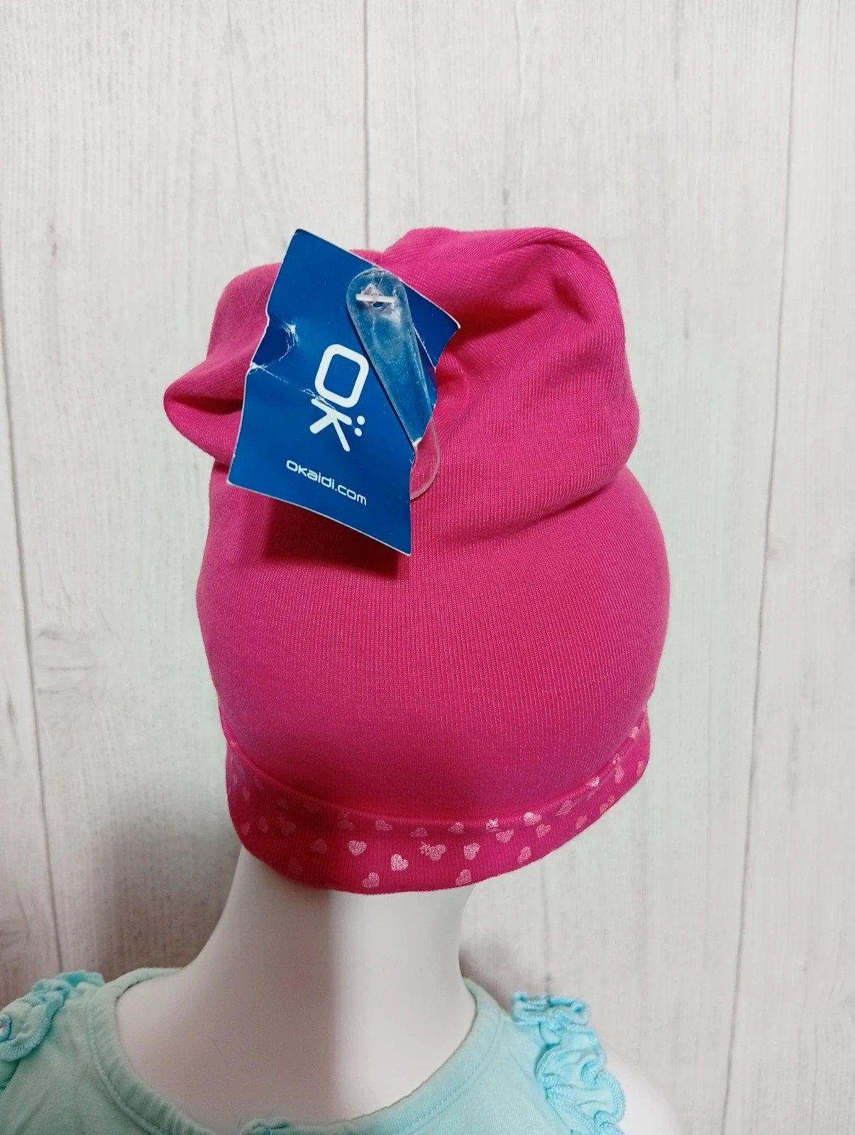 Bonnet fille - taille 2/6 ans -, okaidi - couleur fushia - neuf avec étiquette – Okaïdi – taille 3-5 ans, 53 cm 3