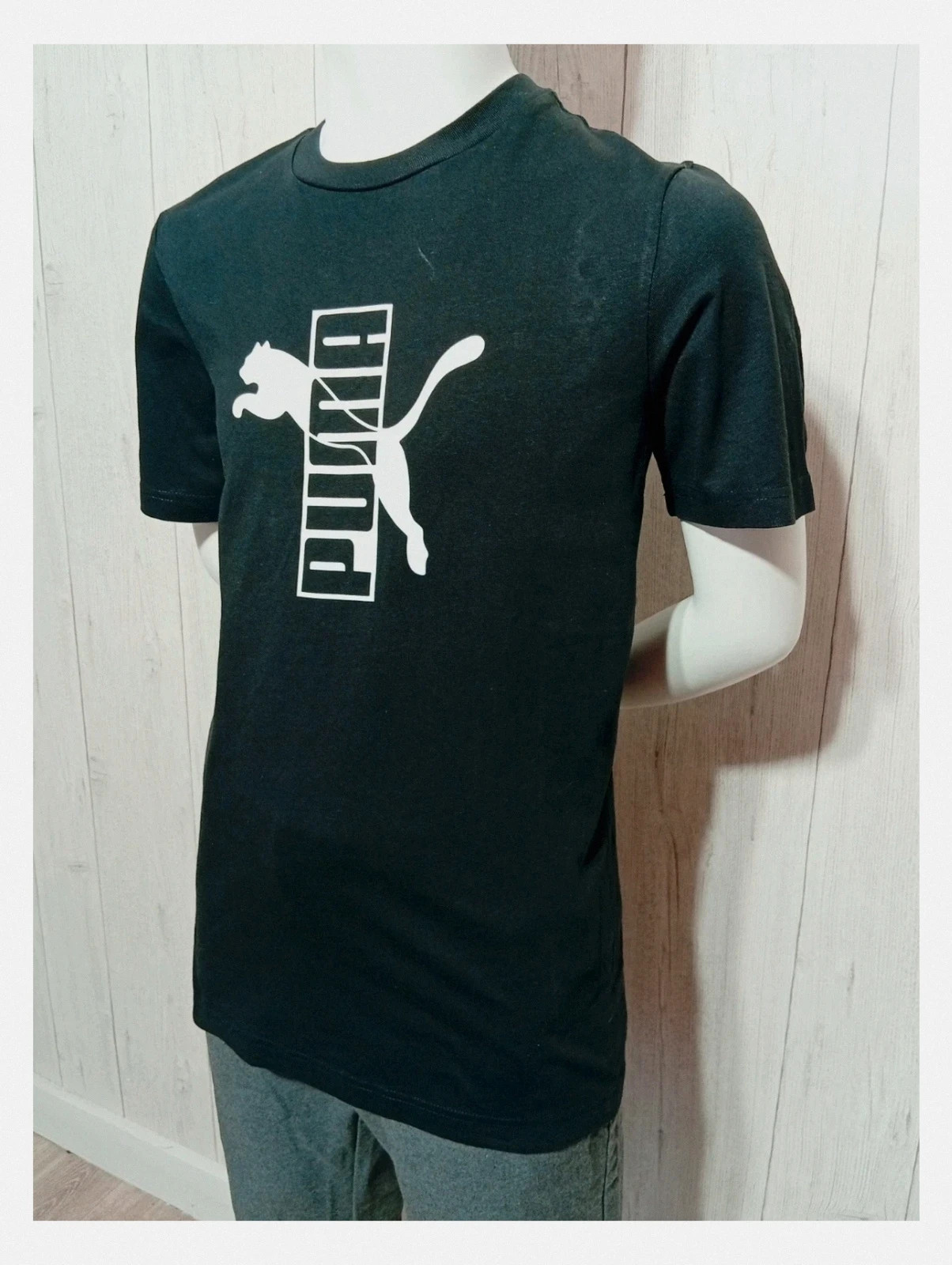 T-shirt imprimé manches courtes - taille S/36 - puma- couleur noir et blanc – Puma – taille S 4