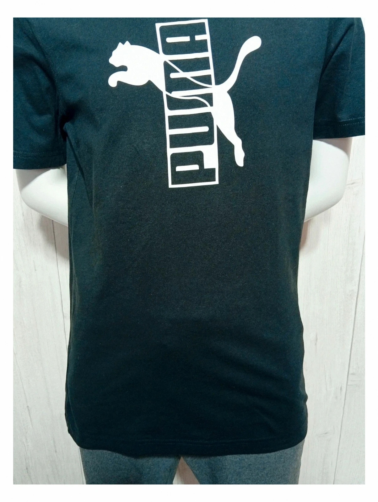 T-shirt imprimé manches courtes - taille S/36 - puma- couleur noir et blanc – Puma – taille S 3