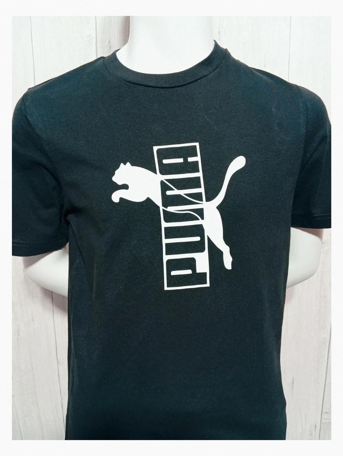 T-shirt imprimé manches courtes - taille S/36 - puma- couleur noir et blanc – Puma – taille S 2