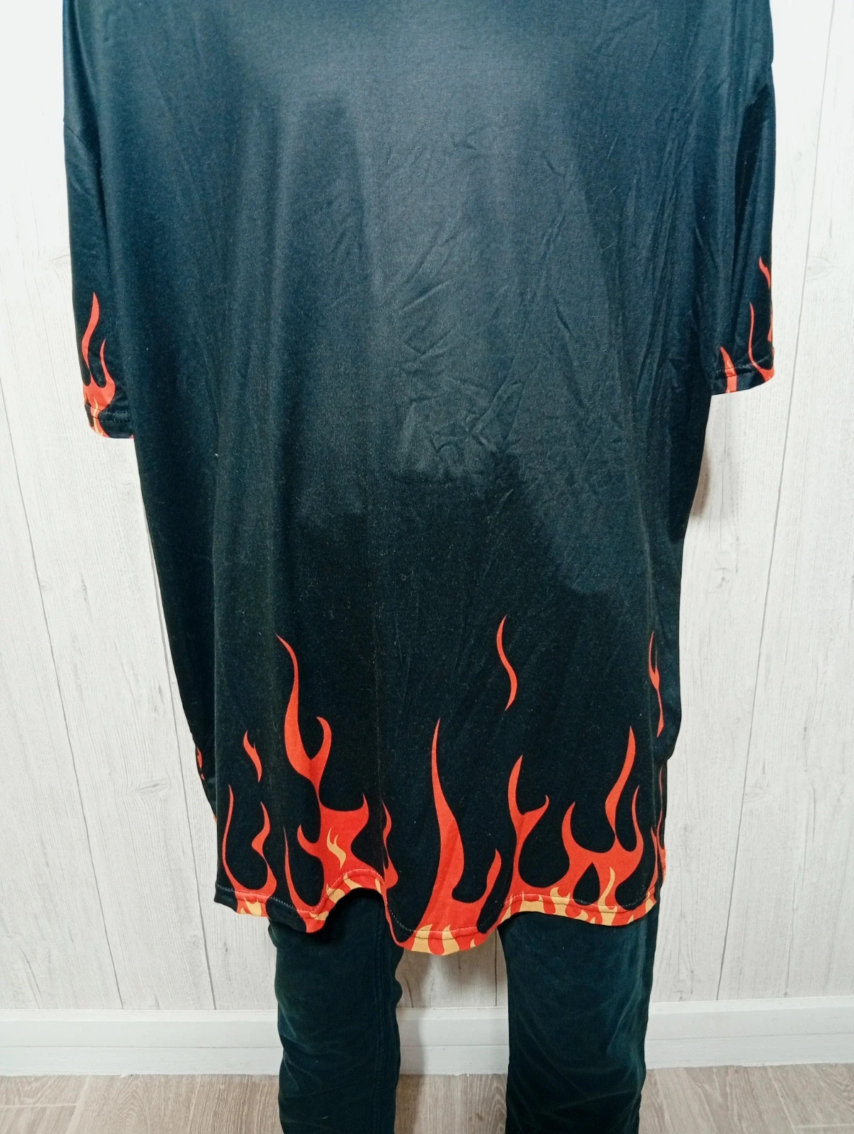T-shirt imprimé manche courte homme - taille 40/42 - shein - couleur noir orange jaune – Shein – taille L 3