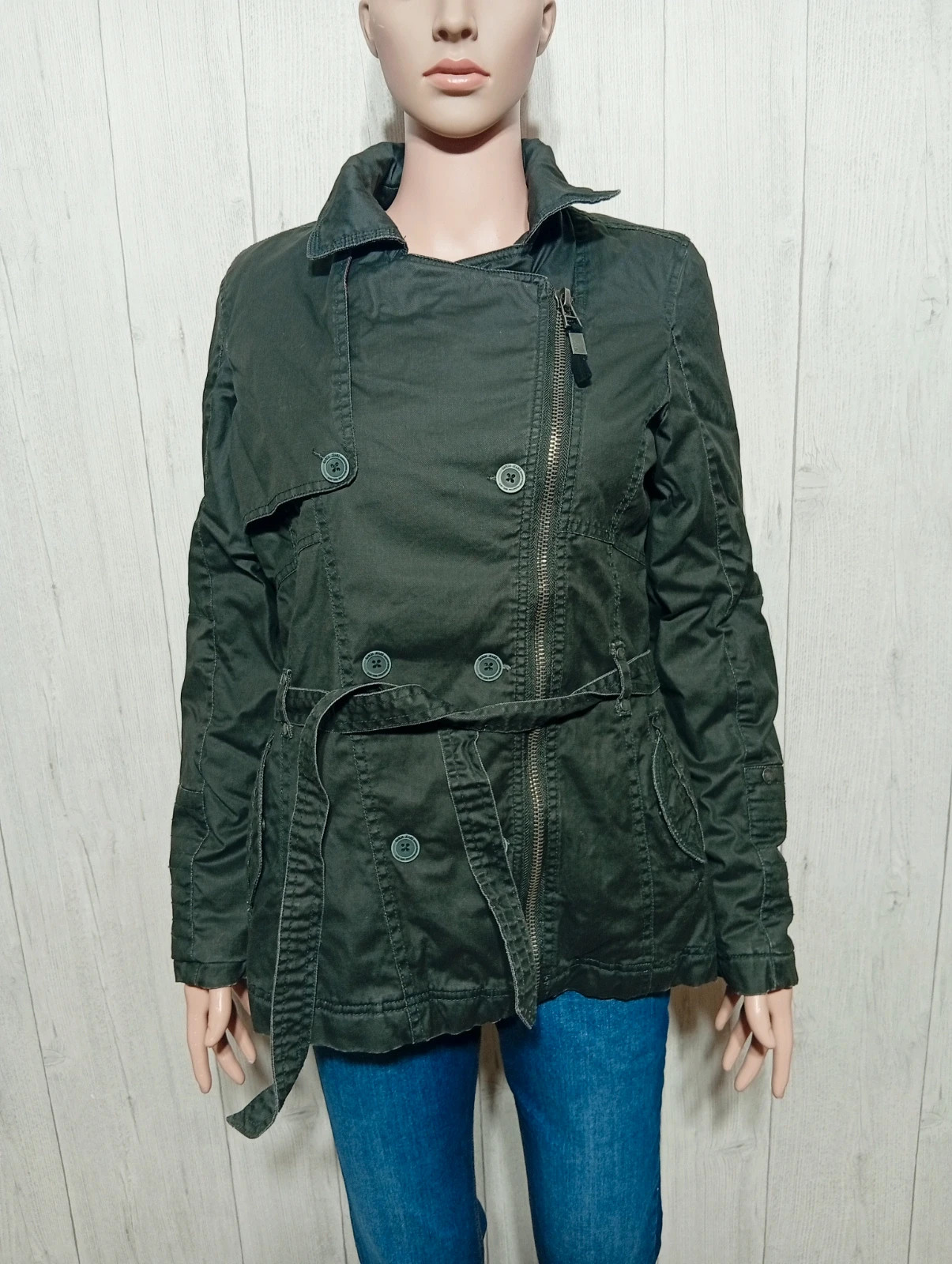 Trench femme - taille M/38 - Garcia jeans - couleur gris – Garcia Jeans – taille M / 38 / 10