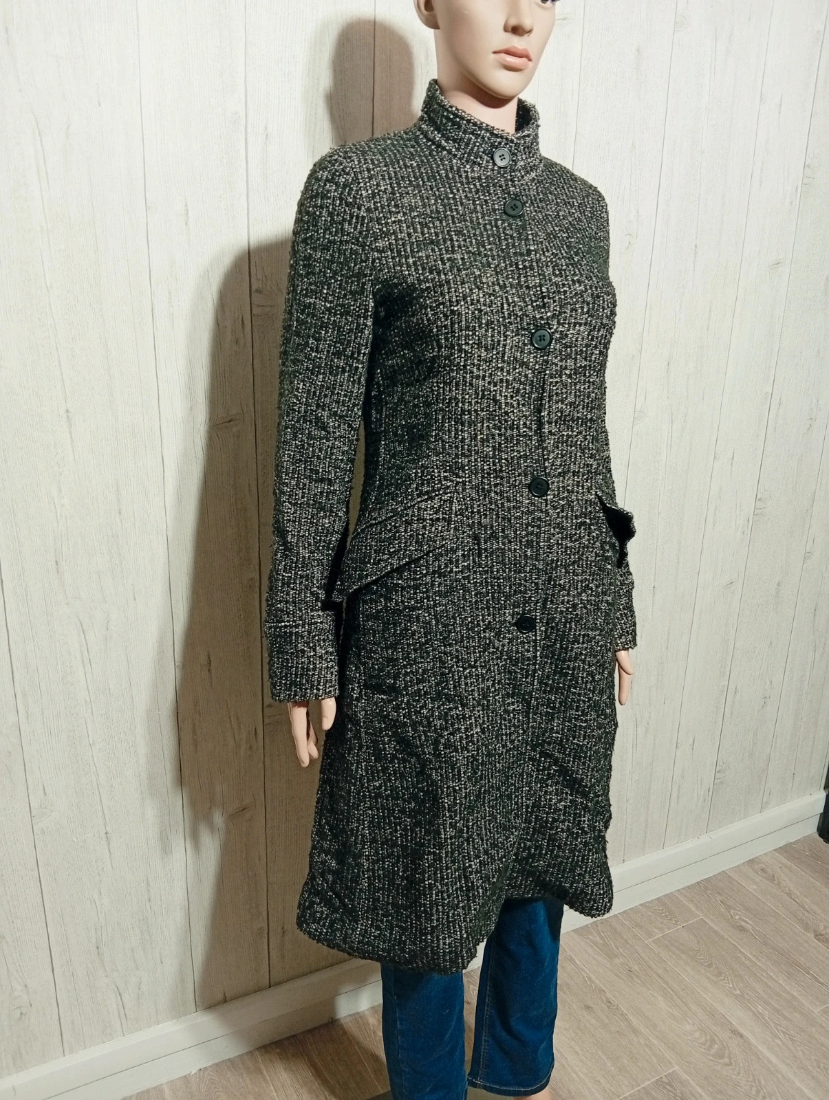 Manteau long femme-taille M/38- greatplains- couleur gris noir – Great Plains – taille M / 38 / 10 4