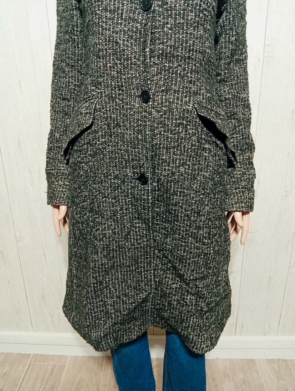 Manteau long femme-taille M/38- greatplains- couleur gris noir – Great Plains – taille M / 38 / 10 3