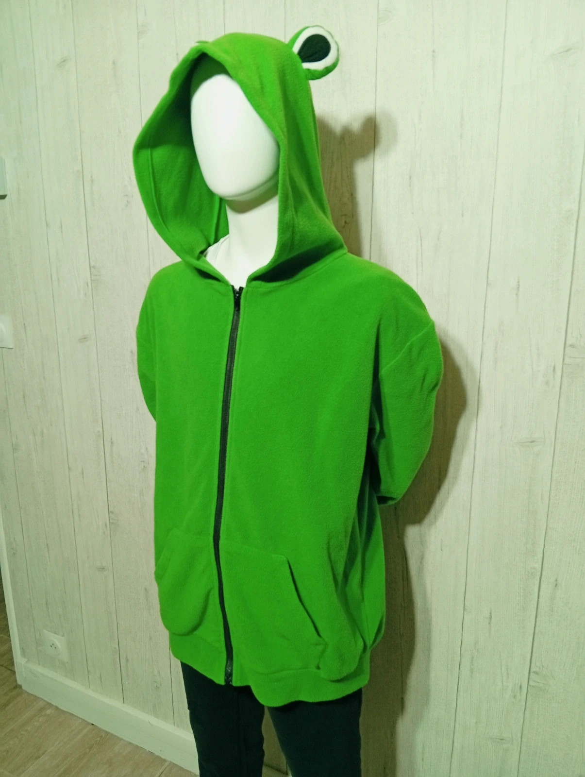Veste polaire a capuche homme-taille L/40-romwe-couleur vert – Romwe – taille L 5