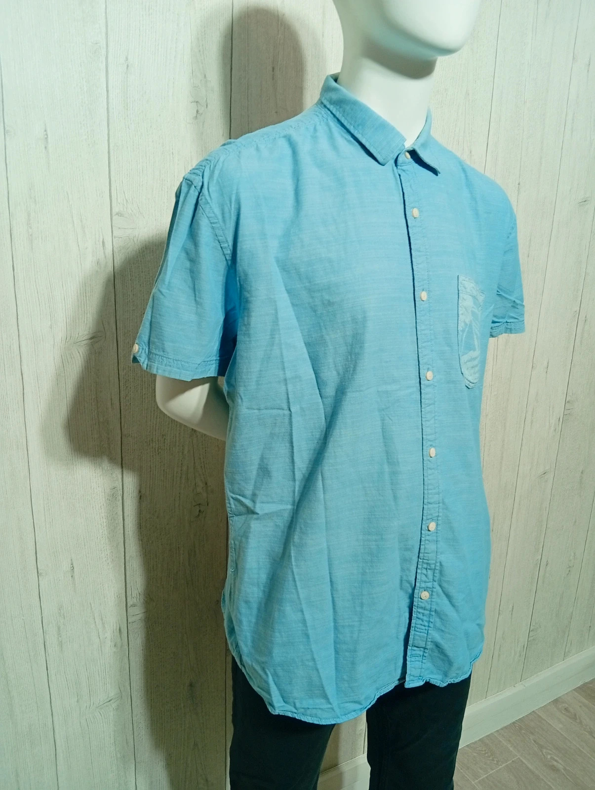 Chemise denim homme - taille XL/42 - TTD- couleur bleu clair – TTD – taille XL 5