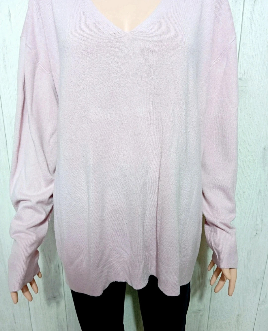Pull dhiver col V femme - Taille XXXL/46 - Tex - couleur rose – TEX – taille XXXL / 46 / 18 3
