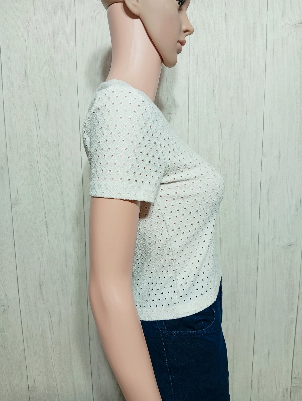 T-shirt manches courtes fille - taille S/36 - zara - couleur blanc – Zara – taille S / 36 / 8 5