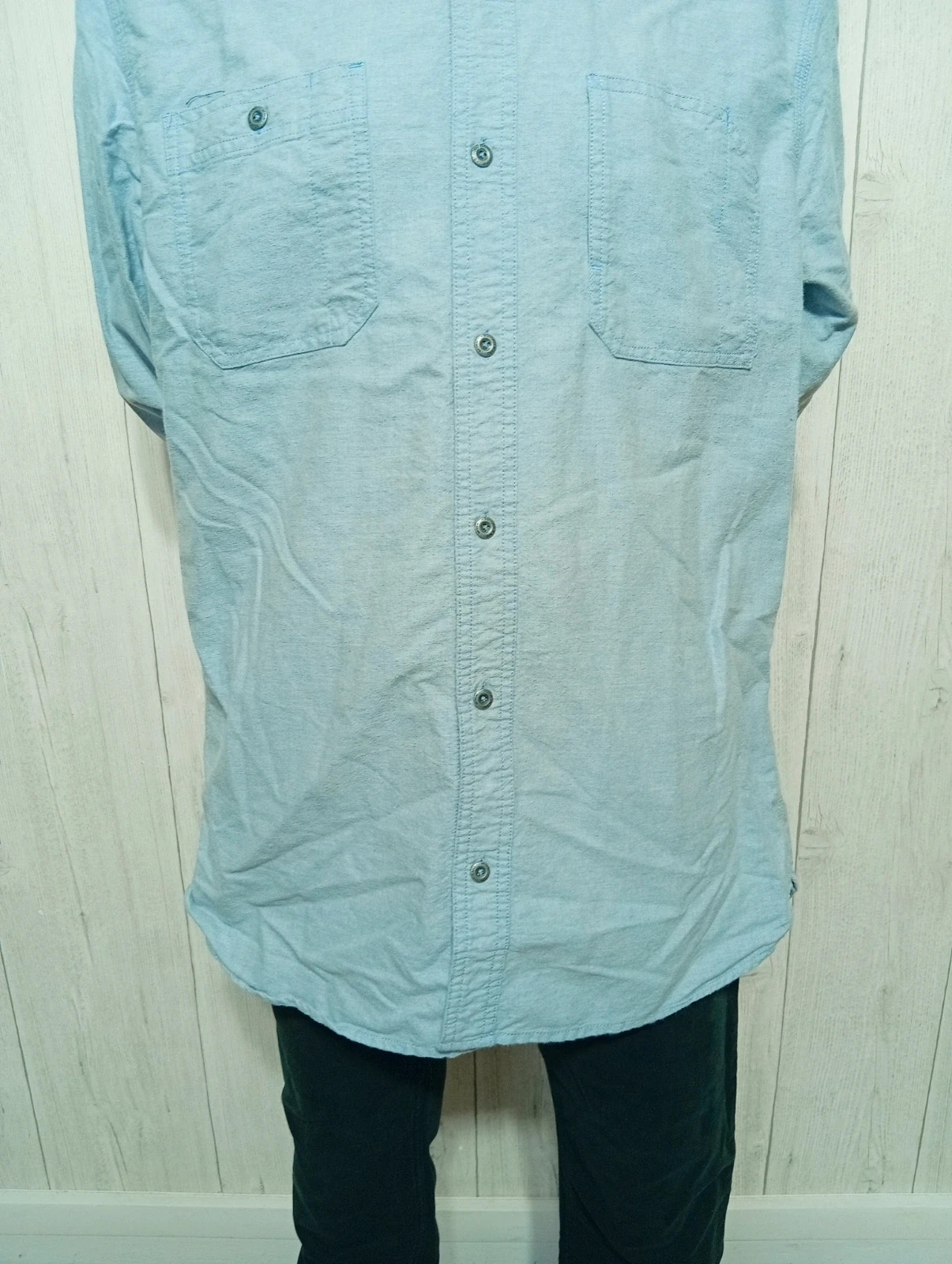 Chemise unis manches longues homme- taille XL/42 - bonobo - couleur bleu clair – Bonobo – taille XL 3