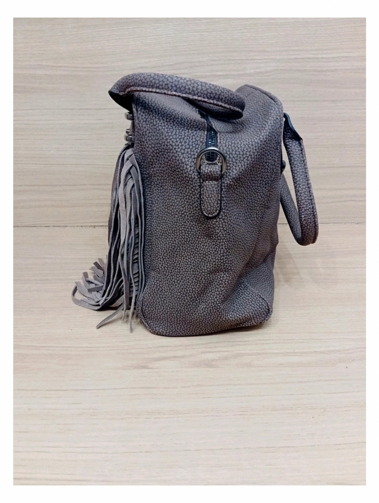 Sac sans marque femme - couleur marron gris 5