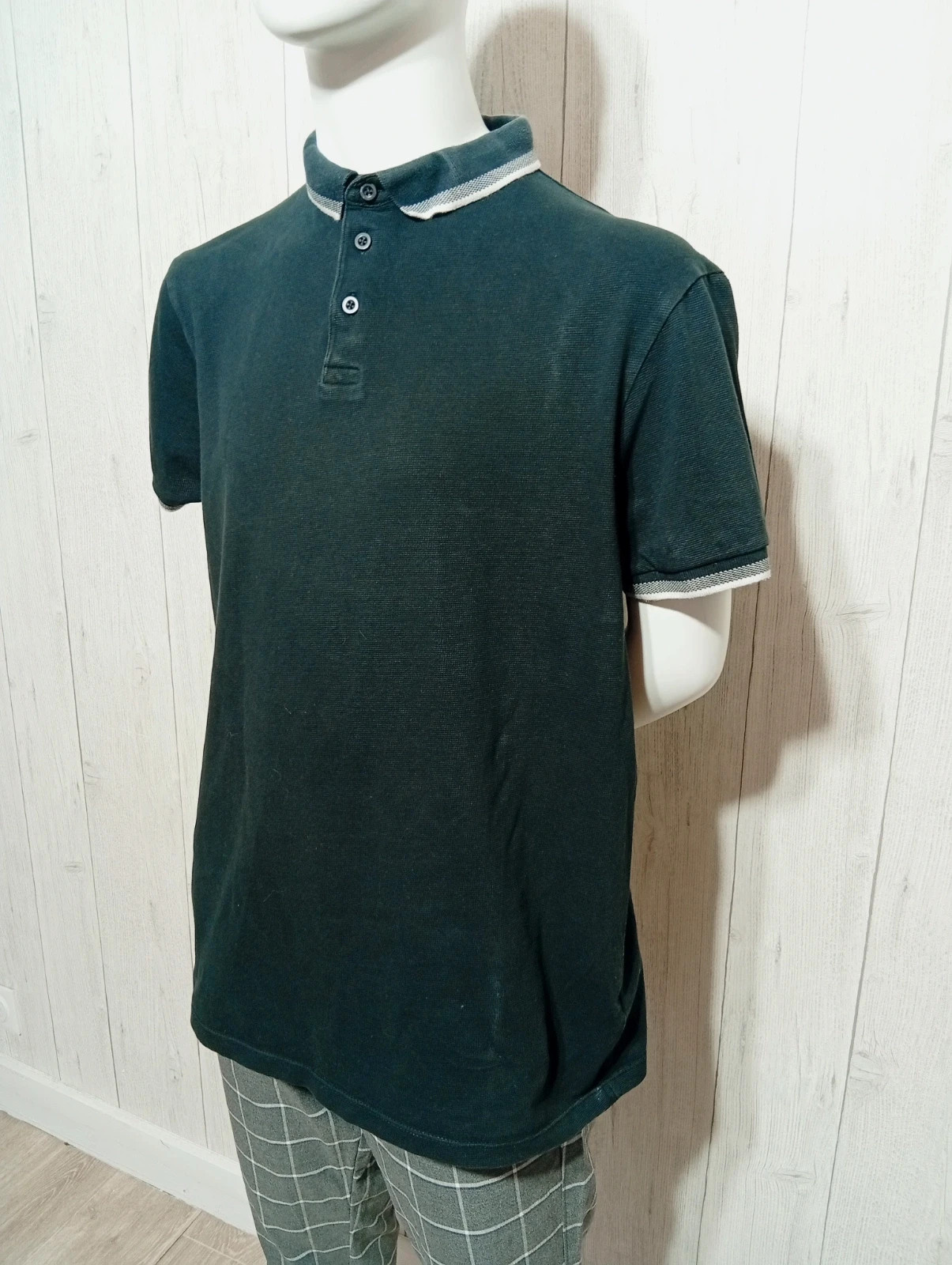 Polo unis homme - taille XL/42 - primark - couleur noir gris blanc – Primark – taille XL 5