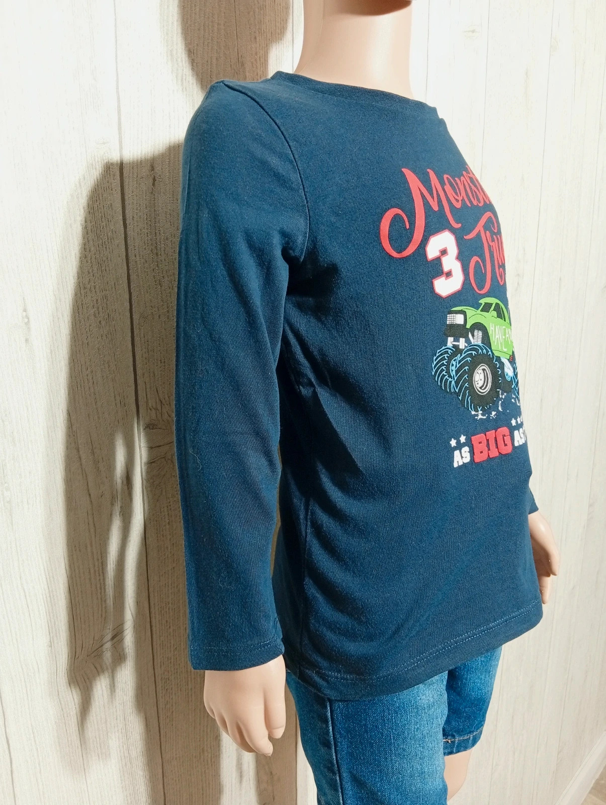 T-shirt imprimé manche longue - taille 3/4 ans - tex - couleur marine et multicolore – TEX – taille 3 ans / 98 cm 2