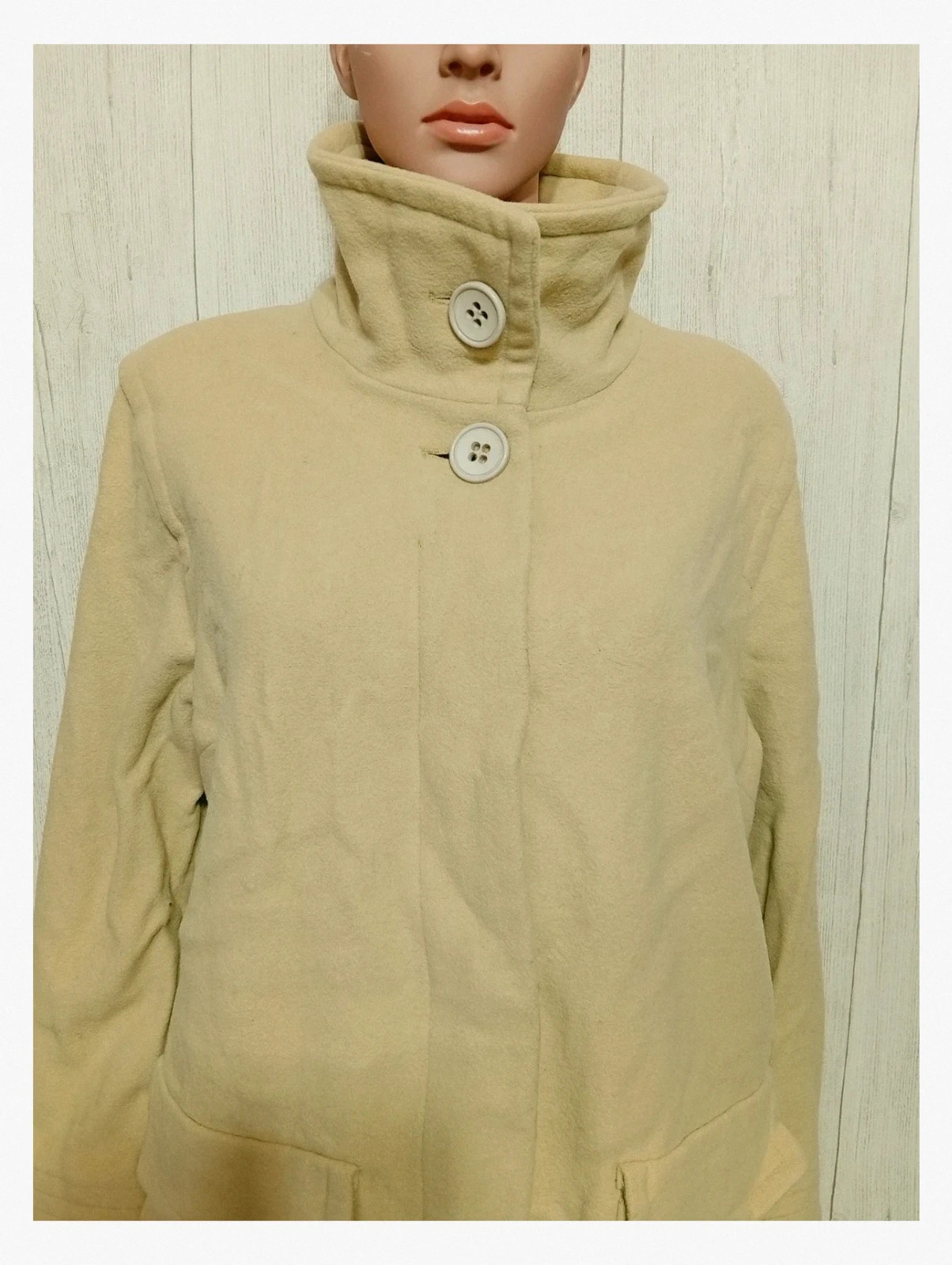 Manteau long d'hiver femme - taille XXL/44- Un jour ailleurs - couleur menthe – Un Jour Ailleurs – taille XXL / 44 / 16 2