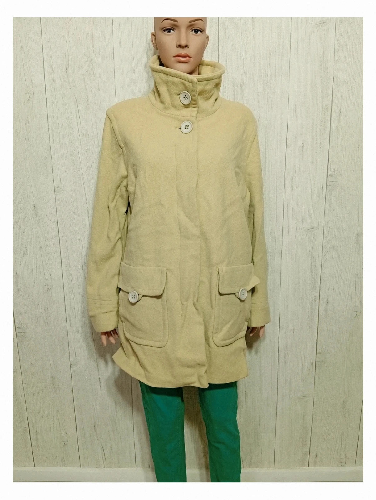 Manteau long d'hiver femme - taille XXL/44- Un jour ailleurs - couleur menthe