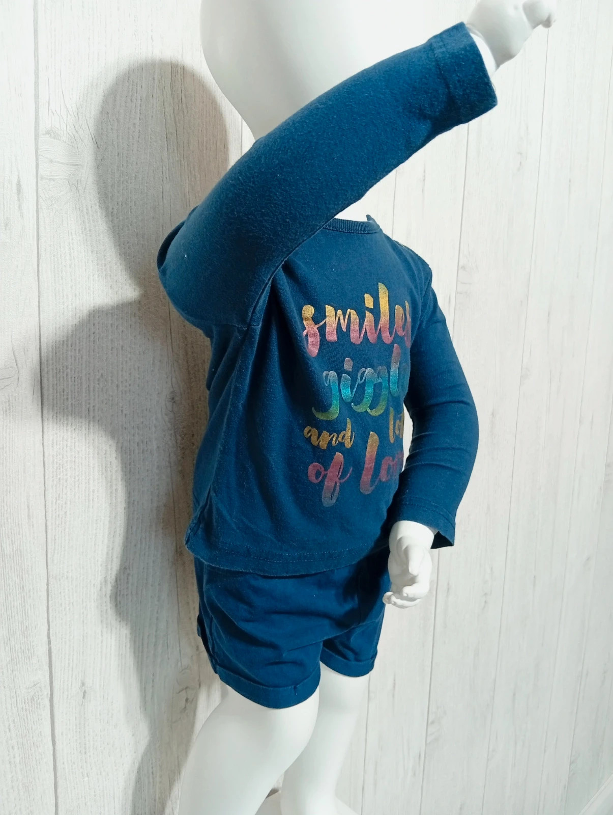 Ensemble 2 pieces fille - taille 18 mois (80 cm) - Bout'chou - couleur marine multicolore – Bout'chou – taille 12-18 mois / 80 cm 2