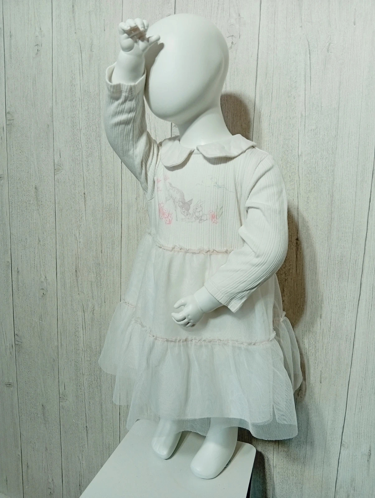 Robe bambi fille - taille 12/18 mois (86 cm) - Disney baby - couleur blanc – Disney Baby – taille 18-24 mois / 86 cm 3