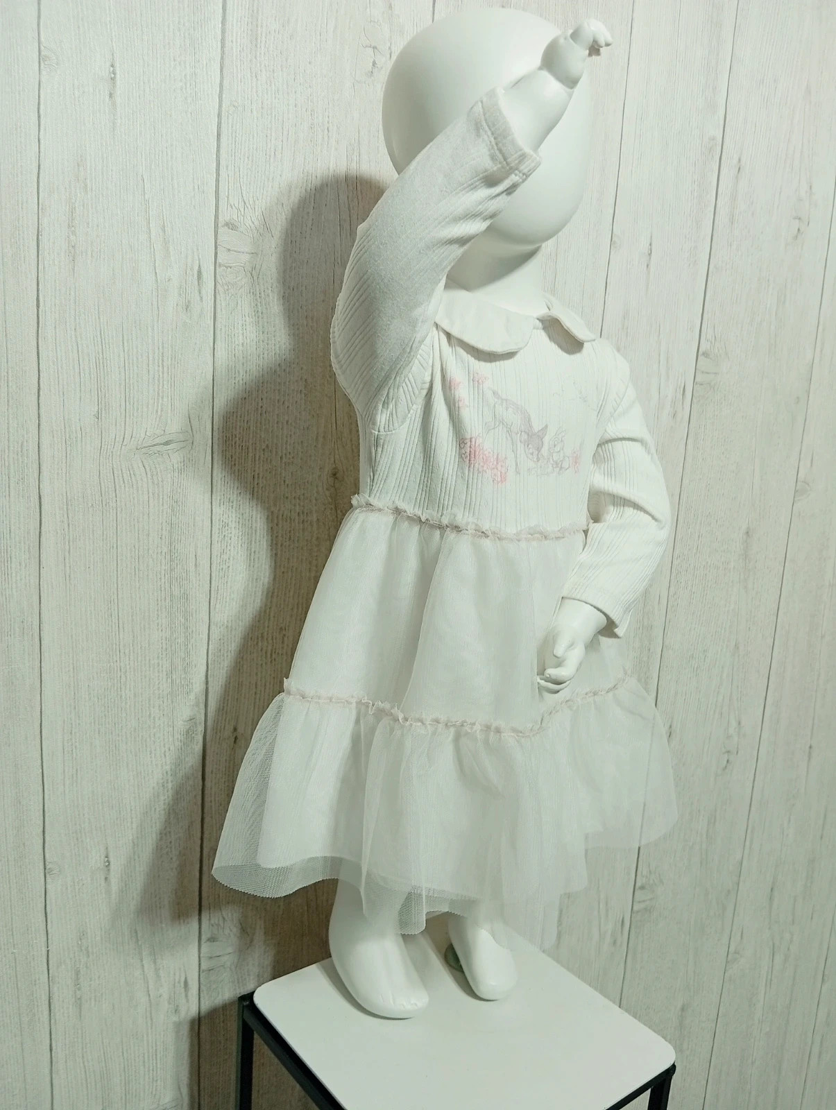 Robe bambi fille - taille 12/18 mois (86 cm) - Disney baby - couleur blanc – Disney Baby – taille 18-24 mois / 86 cm 4
