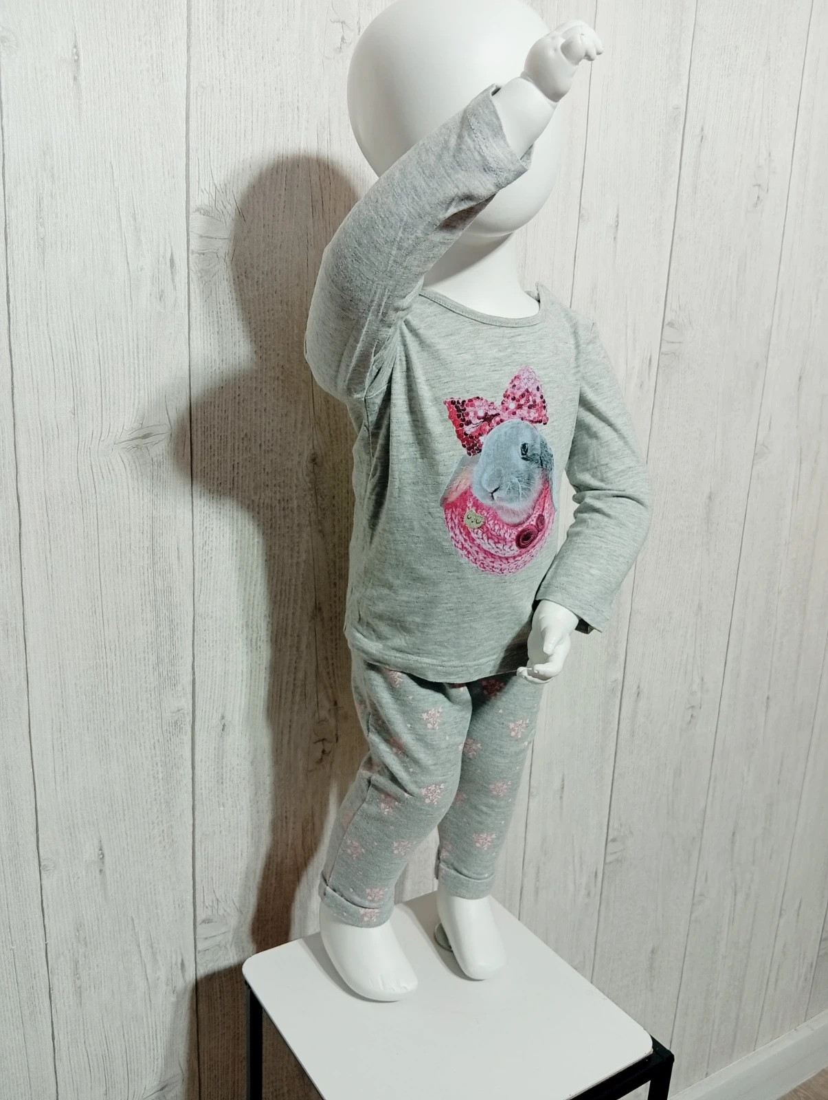 Ensemble 2 pieces fille - taille 18 mois (80 cm) - grain de blé - couleur gris rose – Grain de Blé – taille 12-18 mois / 80 cm 4