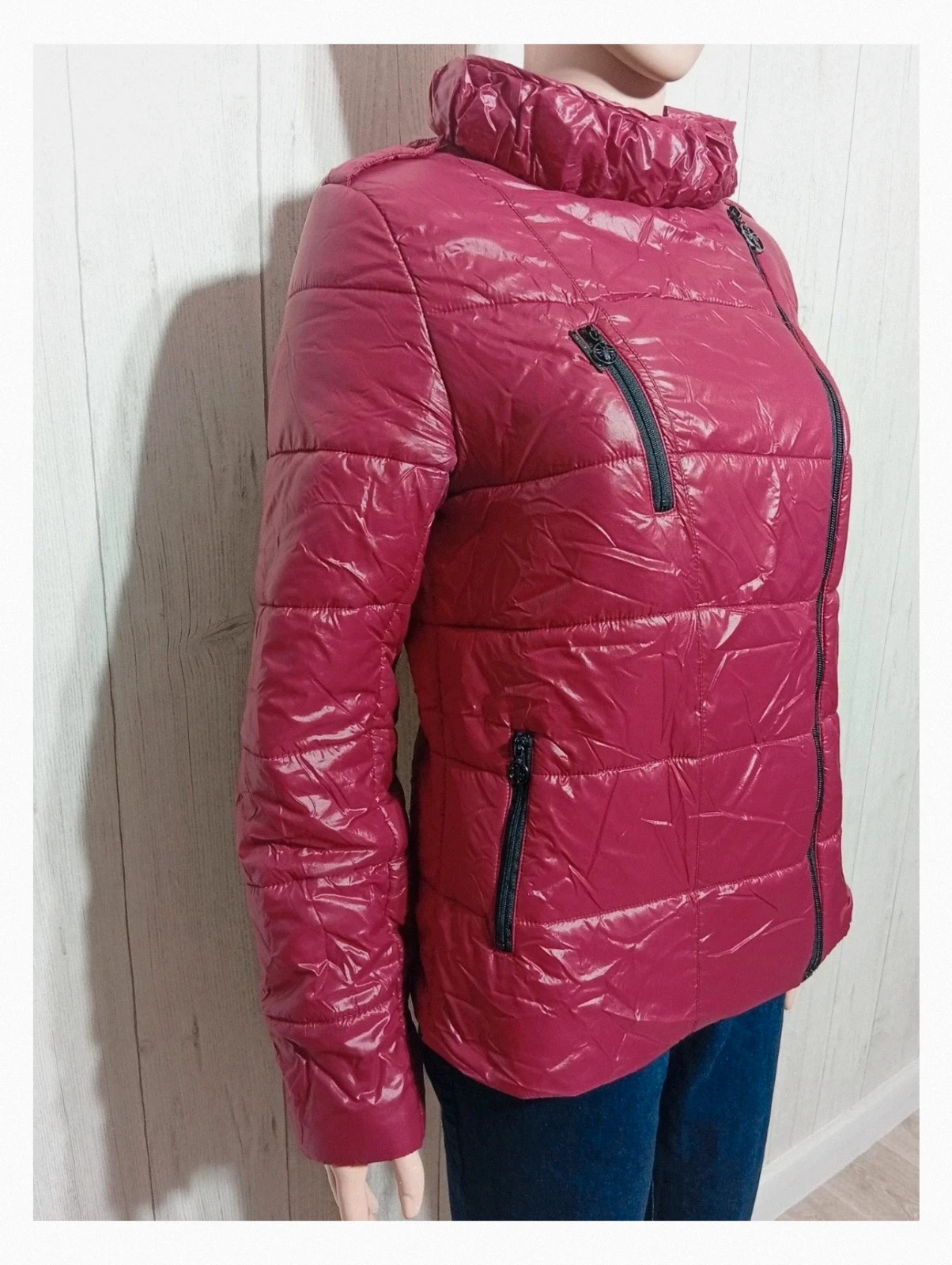 Doudoune femme - taille M/38 - La Mode est a vous - couleur bordeaux e – La Mode Est À Vous – taille M / 38 / 10 4