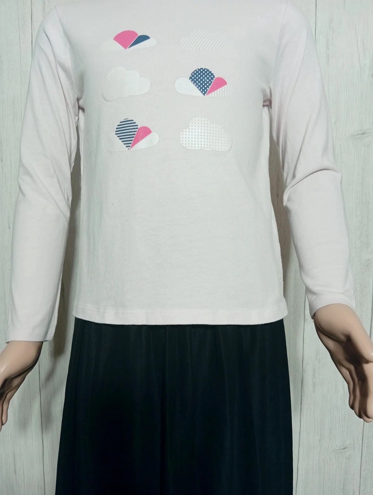 T-shirt imprimé manches longues fille- taille 8 ans (128 cm) - okaidi - couleur rose fushia – Okaïdi – taille 8 ans / 128 cm 3