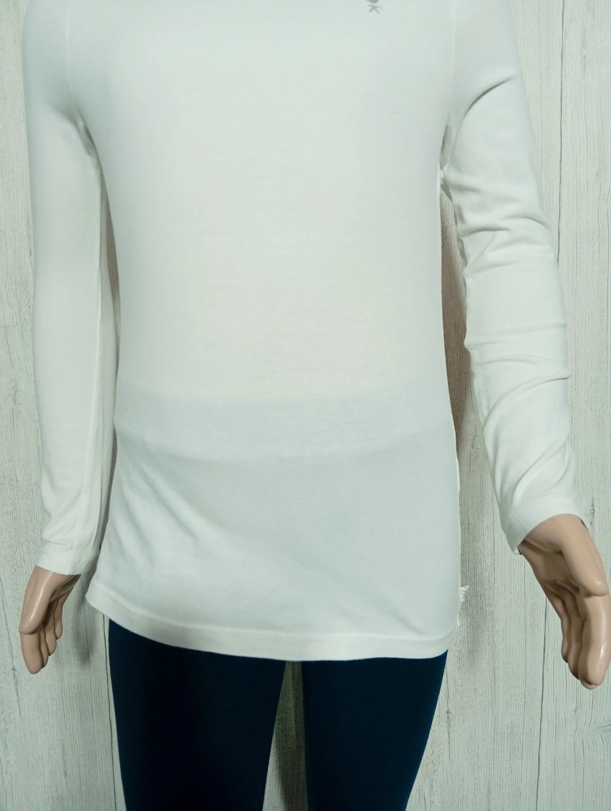 Pull col roulé manches longues fille- taille 8 ans (128 cm) - okaidi - couleur blanc – Okaïdi – taille 8 ans / 128 cm 3