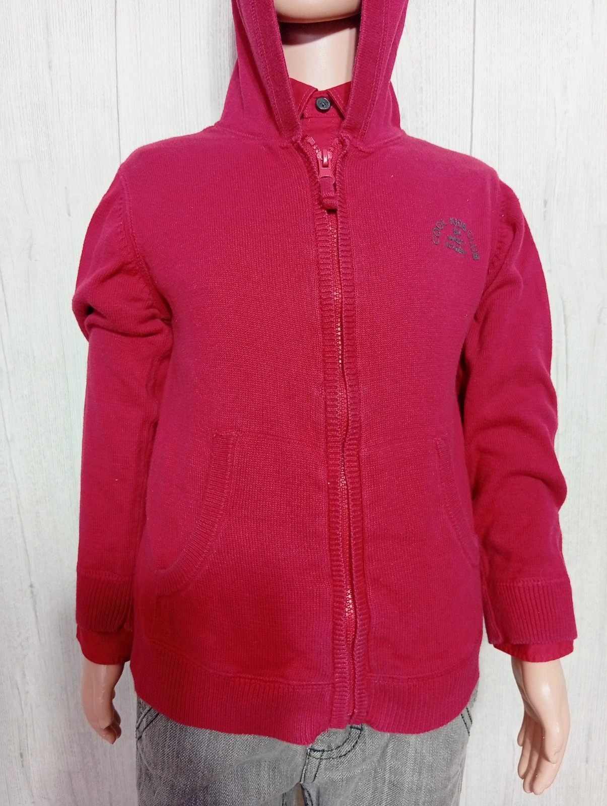 Gilet zippé garcon- taille 4 ans (104 cm) - vertbaudet - couleur rouge – Vertbaudet – taille 4 ans / 104 cm 3