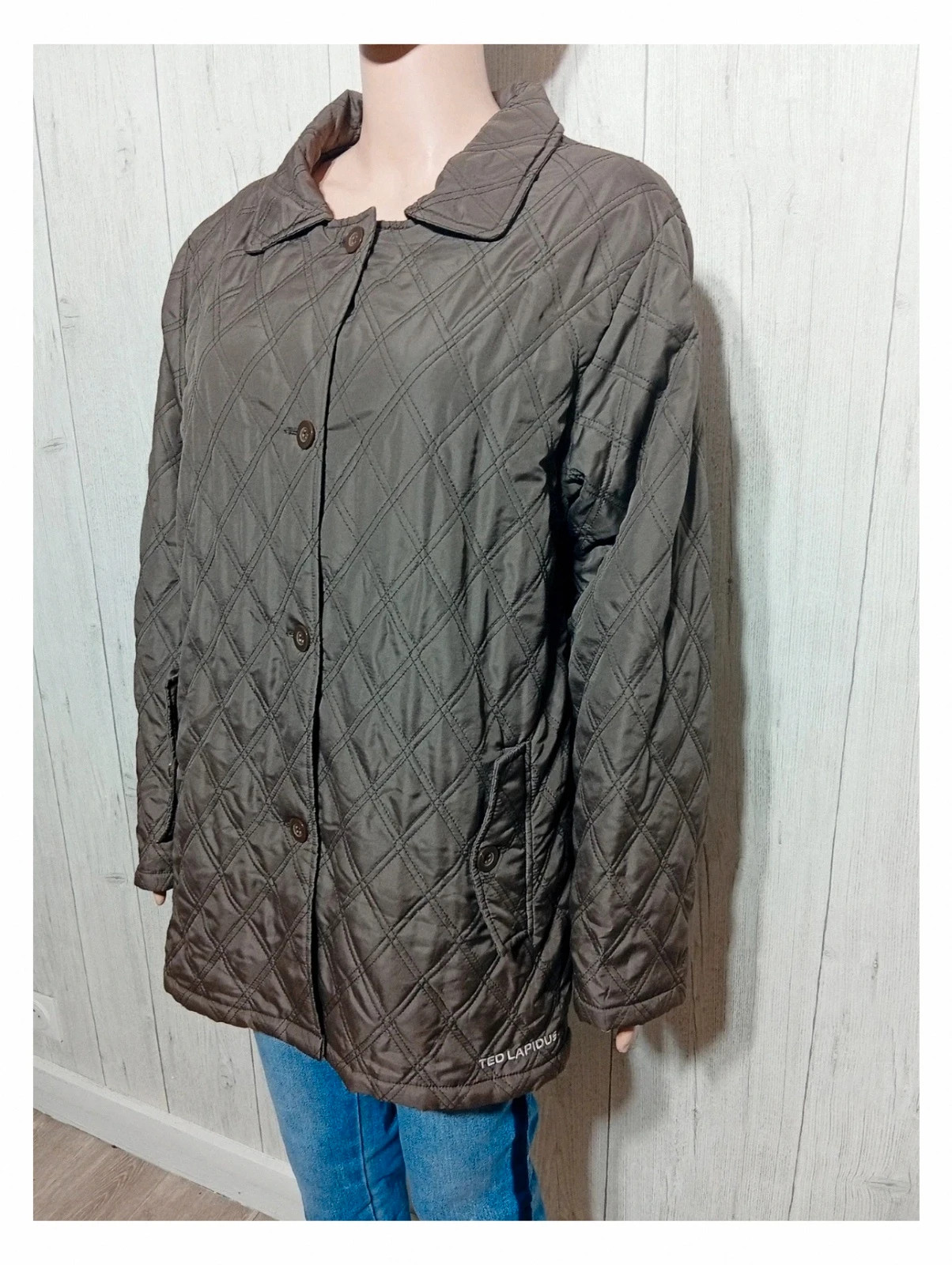 Manteau matelassée - taille 42/44-Ted lapidus- couleur marron – Ted Lapidus – taille XL / 42 / 14 5
