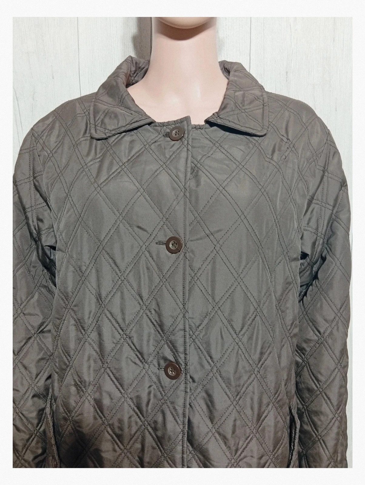 Manteau matelassée - taille 42/44-Ted lapidus- couleur marron – Ted Lapidus – taille XL / 42 / 14 2