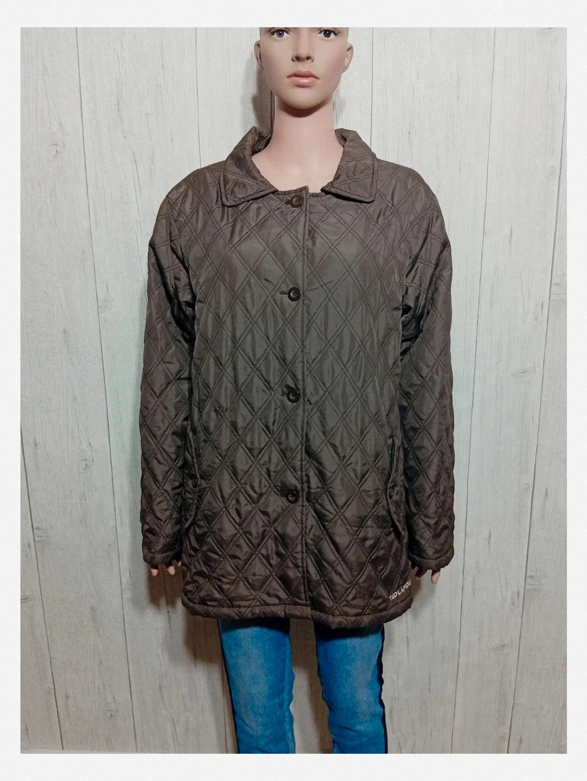 Manteau matelassée - taille 42/44-Ted lapidus- couleur marron