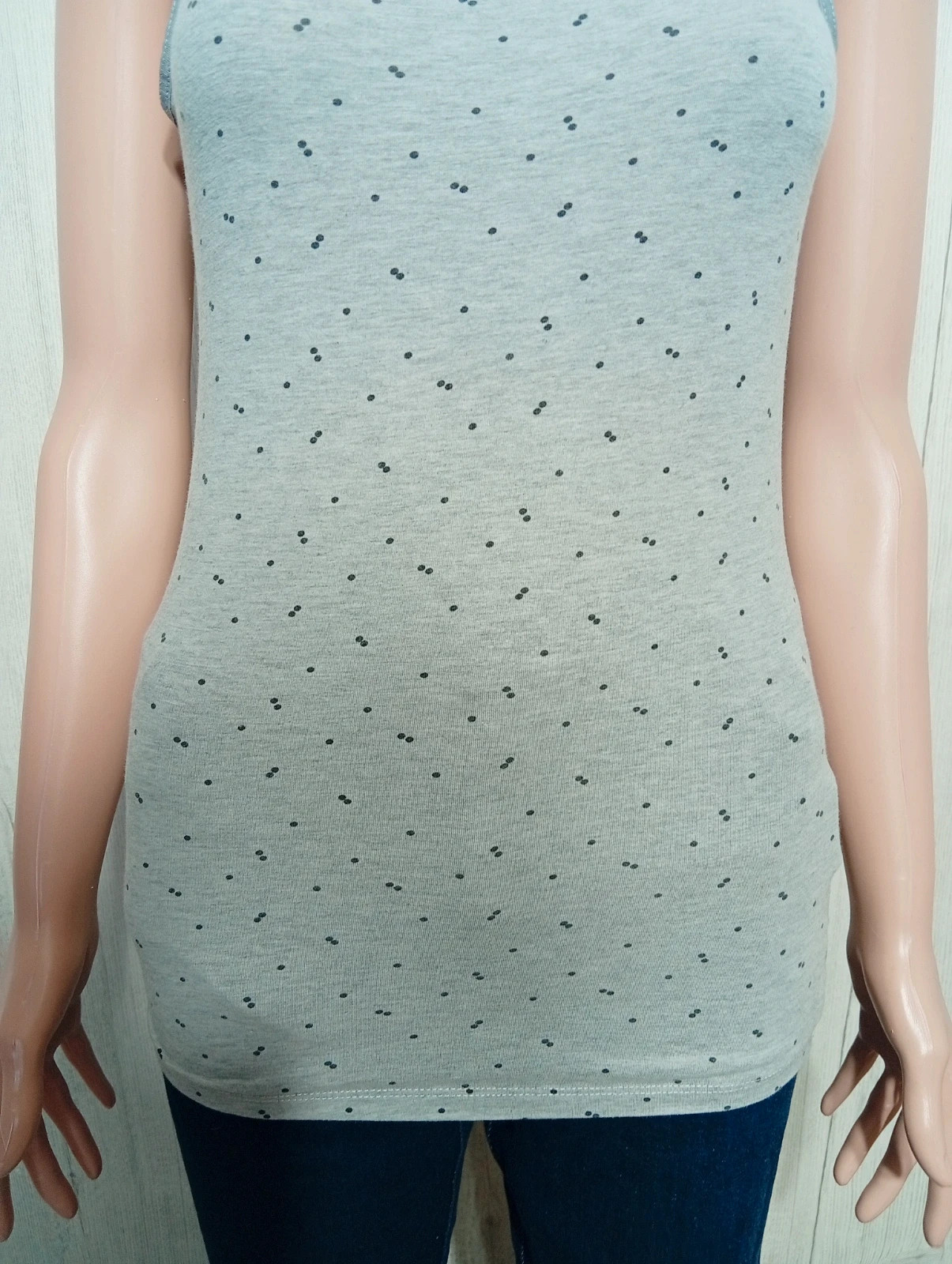 Débardeur imprimé femme - taille S/36 - camaïeu - couleur gris et noir – Camaïeu – taille S / 36 / 8 3