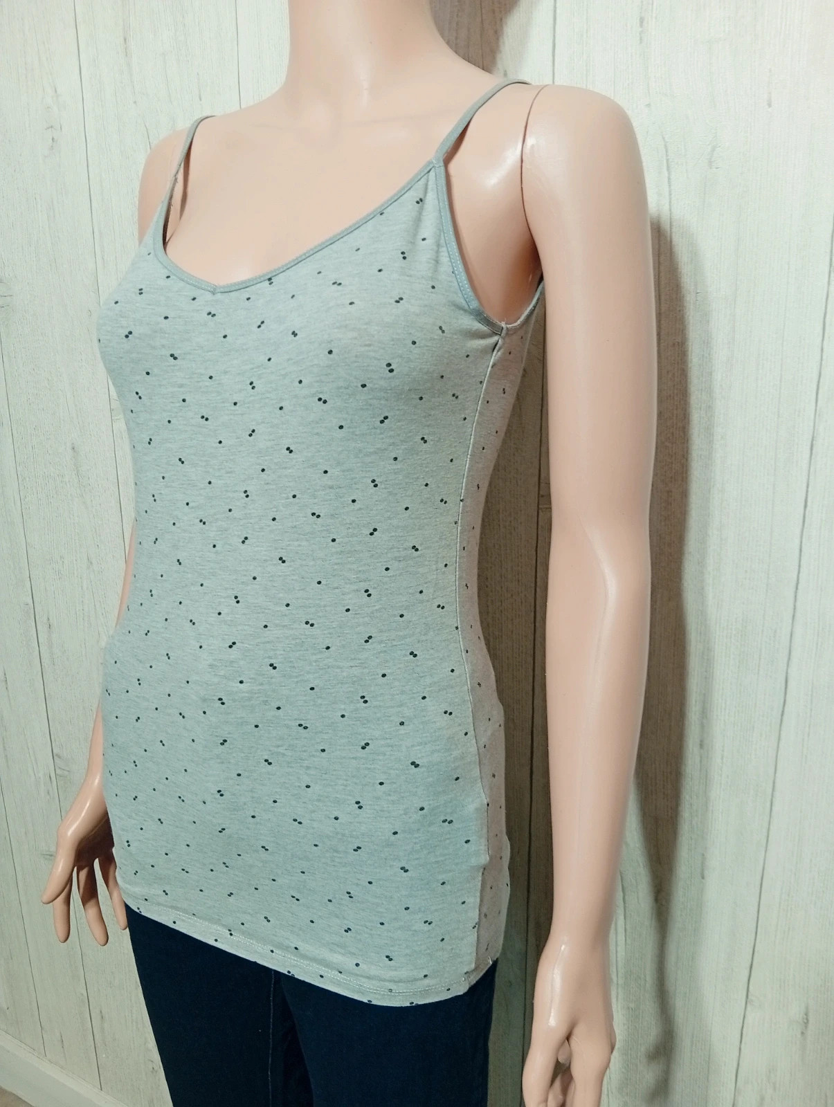 Débardeur imprimé femme - taille S/36 - camaïeu - couleur gris et noir – Camaïeu – taille S / 36 / 8 5