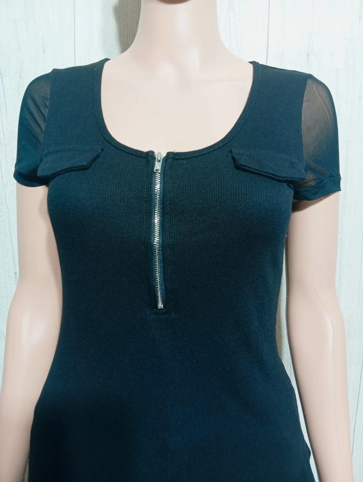 T-shirt manche courte femme - taille S/36 - shein - couleur noir – Shein – taille S / 36 / 8 2