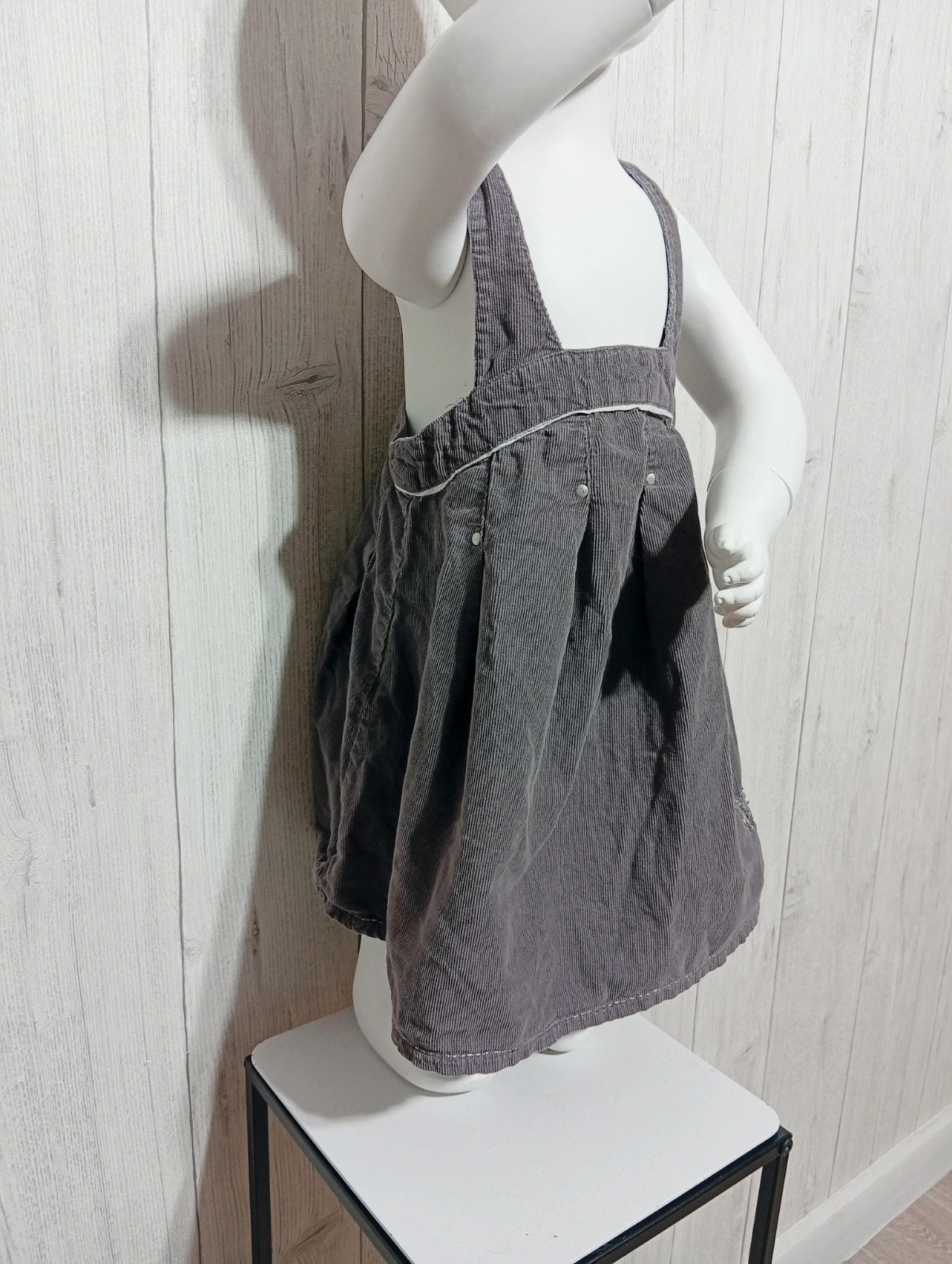 Robe fille - taille 18 mois (81 cm) - kidkanai- couleur gris – Kid Kanai – taille 12-18 mois / 80 cm 2